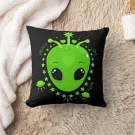 Almofada Alienígena Bonito Paz Esperança Amor Diversão Extr