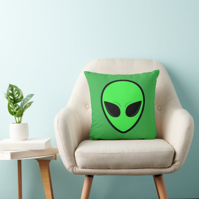 Almofada Alienígena brilhante Travesseiro decorativo 16x16 (Cadeira)