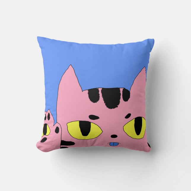 Almofada Alienígena Pocket Cat Diz Olá (Frente)