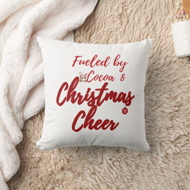 Almofada Alimentado por Cacau e Cheer de Natal - Férias Coz (Cobertor)