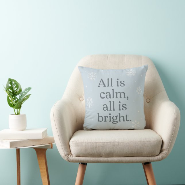 Almofada All Is Calm, All Is Bright – Snowlight Calm Scandi (Cadeira)