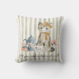 Almofada All you need is love and a cat