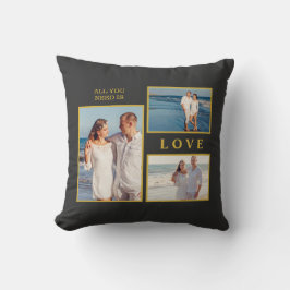 Almofada All you need is love couple anniversary quote