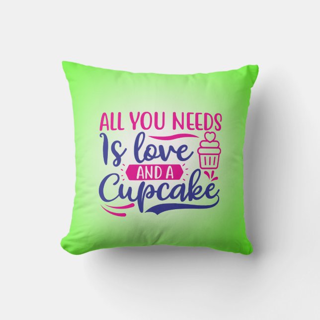 Almofada All You Needs is Love And Cupcake-67518 (Frente)