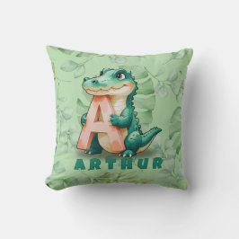Almofada Alligator Pillow – Jungle Letter A – Custom Name