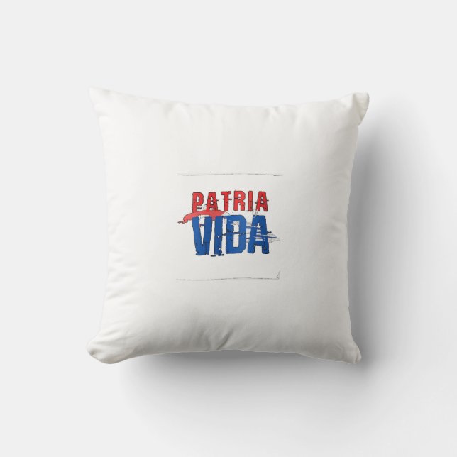 Almofada Almohada Patria y vida (Frente)