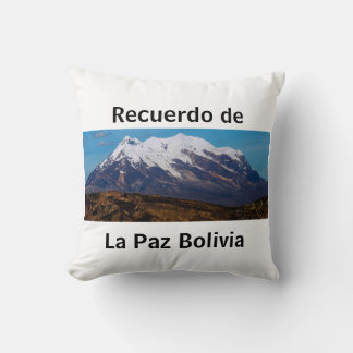 Almofada Almohada recuerdo de La Paz