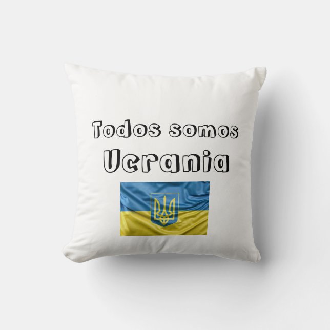 Almofada Almohada todos somos Ucrania (Frente)