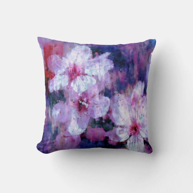 Almofada Almond Blossom Watercolor (Frente)