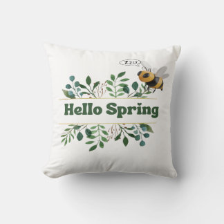 Almofada Alô Primavera: Abelhas Reproduzíveis e Travesseiro