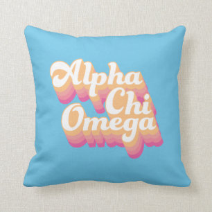 Almofada Alpha Chi Omega Groovy Script
