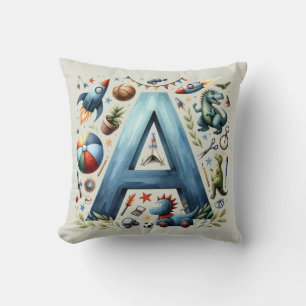 Almofada Alphabet A - Cushion Personalizável de Nomes