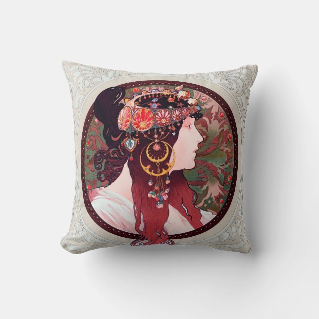 Almofada Alphonse Mucha (Frente)