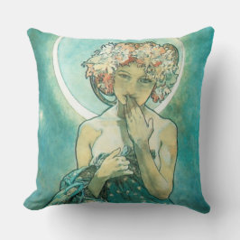 Almofada Alphonse Mucha Moonlight Clair De Lune Art Nouveau