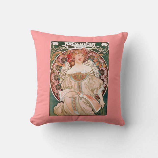 Almofada Alphonse Mucha Painting (Frente)