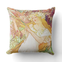 Alphonse Mucha Primavera Floral Vintage Art Nouvea