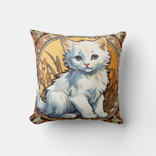 Almofada Alphonse Mucha Style Cat