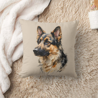 Almofada Alsation German Shepard Dog Art Cushion