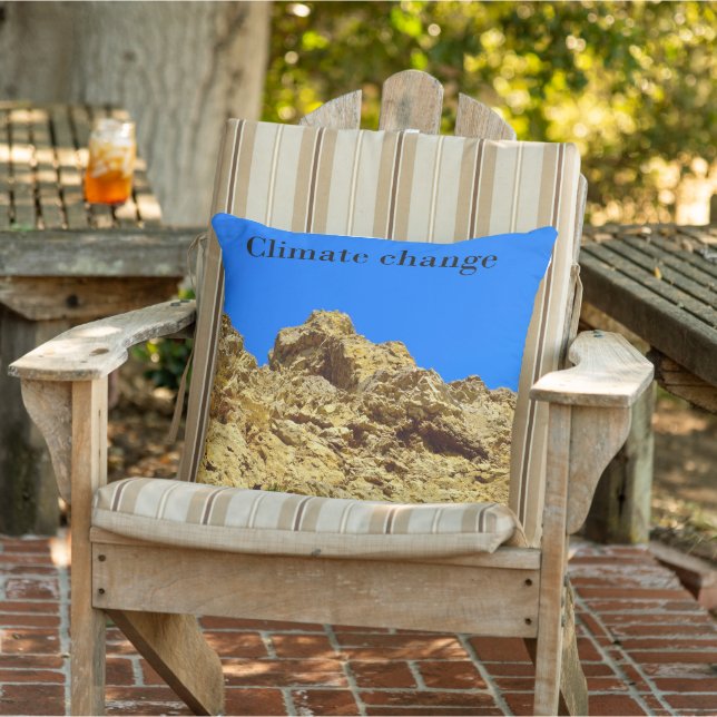 Almofada Alterações climáticas cuidam do ambiente (Cadeira)