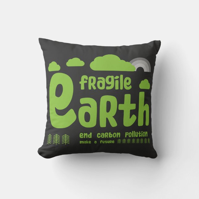 Almofada Alterações climáticas | Poluição por carbono | Açã (Frente)