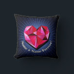 Almofada Alterar Nome Adicionar Texto Vermelho Geométrico C<br><div class="desc">Adicione sua própria mensagem ou um nome - - para Dia de os namorados ou qualquer outro dia especial - - Veja as coleções na minha loja para muito mais neste e outros presentes de Dia de os namorados e outros itens.</div>