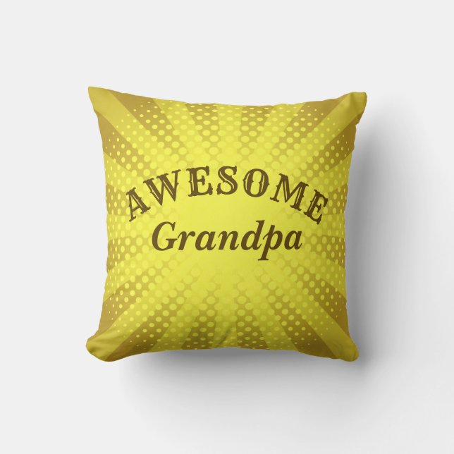 Almofada Alterar Nome e Texto - Avô Incrível (Frente)