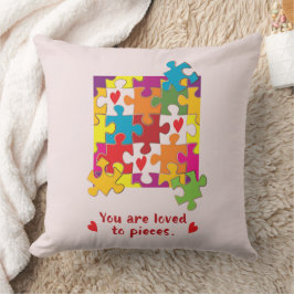 Almofada Ama de Quebra-cabeça de Aniversário a Pedaços