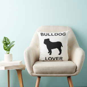 Almofada amante de buldogue