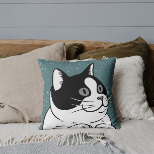 Almofada Amante de Gato Fofo Moderno Amigo de Estimação Gat