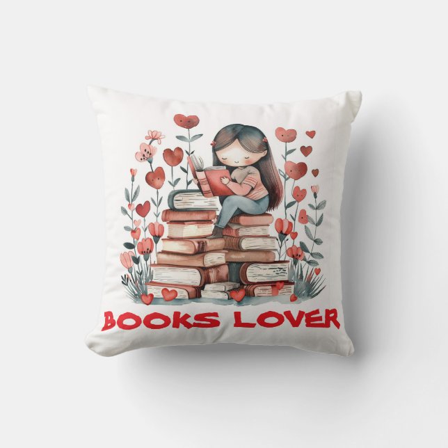 ALMOFADA AMANTE DE LIVROS (Frente)