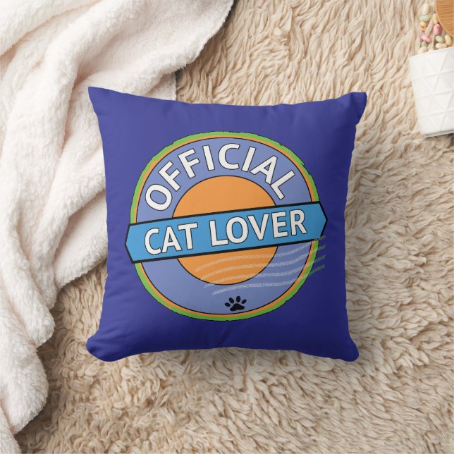 Almofada Amante Oficial de Gatos (Cobertor)