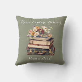 Almofada Amantes de Livros - Dream Explore Descubra - Leia