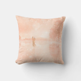 Almofada Amantes em lagoa congelada