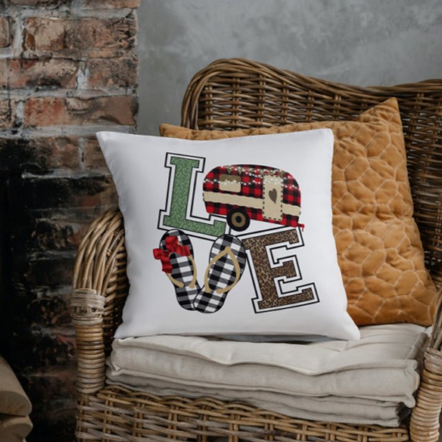 Almofada Amar acampando Chinelos modernos de Natal (Criador carregado)