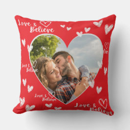 Almofada Amar e acreditar em presente personalizado de namo