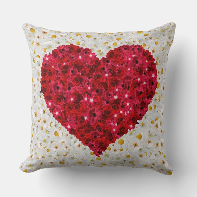 Almofada Amar Flores do Coração (Frente)