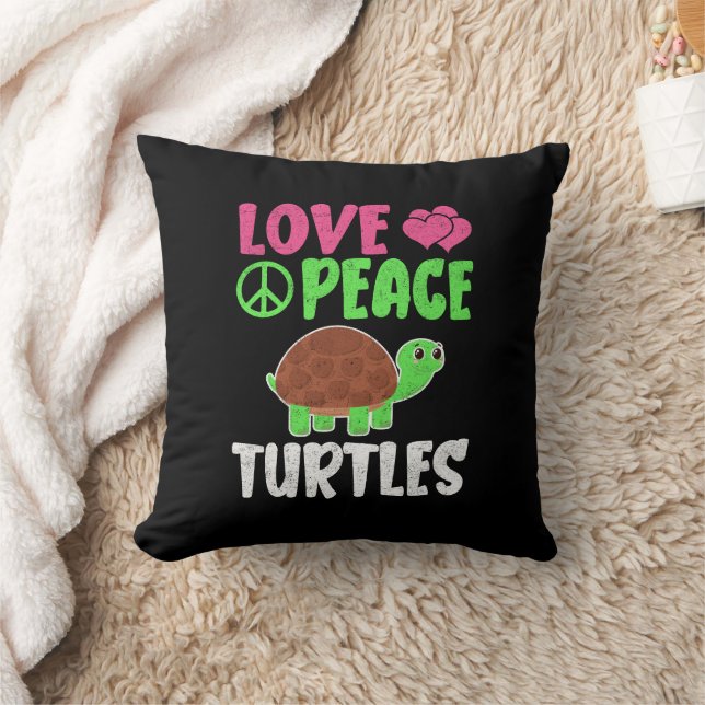 Almofada Amar Tartarugas de Paz Animais do Zoológico Bonito (Cobertor)