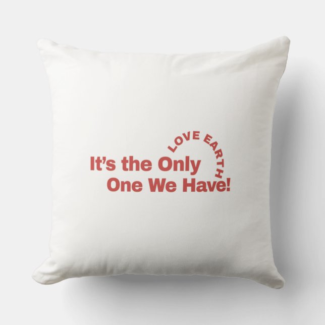 Almofada "Amar Terra: Conforto Ecológico para um Pla Melhor (Frente)