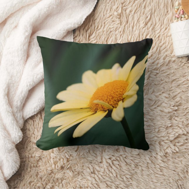 Almofada Amarelo Daisy Flower Close Up (Cobertor)