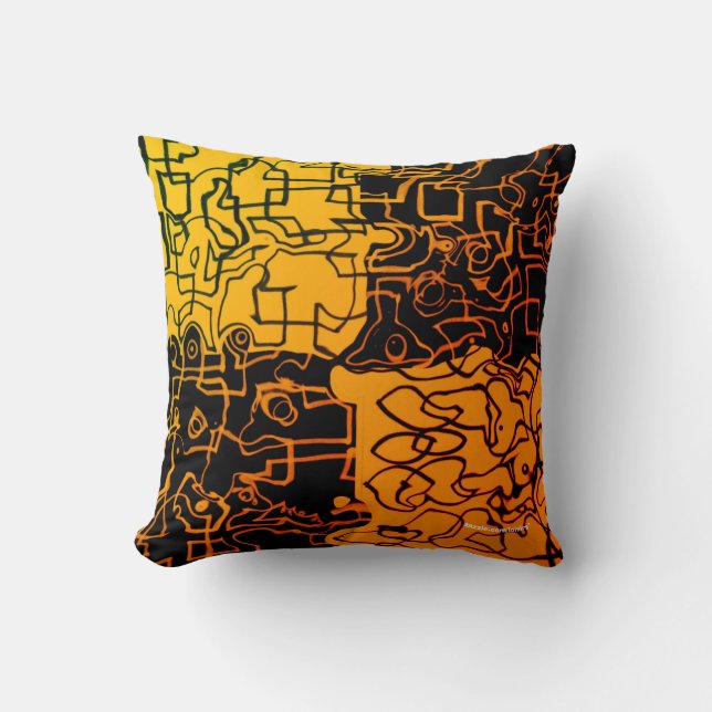 Almofada Amarelo e Preto (Frente)