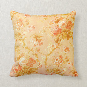 Almofada Amarelo e rosa do Travesseiro-Grunge do impressão