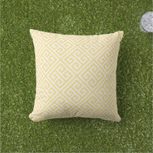 Amarelo Manteiga e Branco com Padrão de Chave Greg