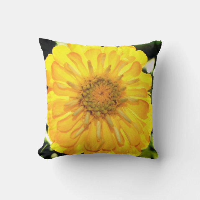 Almofada Amarelo Zinnia (Frente)