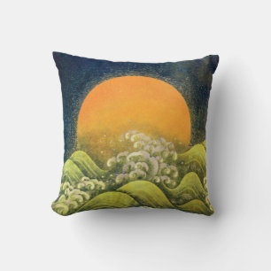 Almofada AMATERASU SUN GODDESS amarelo verde, preto