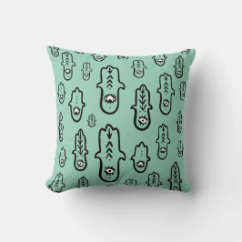 Almofada Amazigh Hamsa argelino com Mau Travesseiro decorat