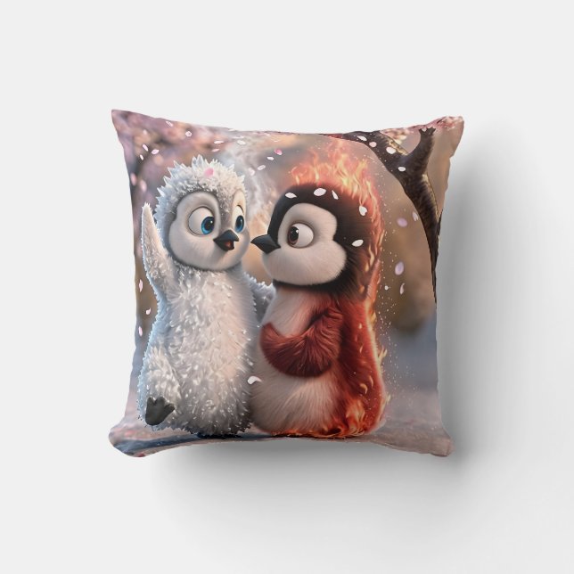 Almofada Amber & Frosty Cozy Penguin Pillow (Frente)
