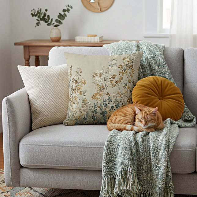 Almofada Amber meadow floral (Criador carregado)