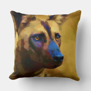 Almofada Ame a Arte Canina Africana