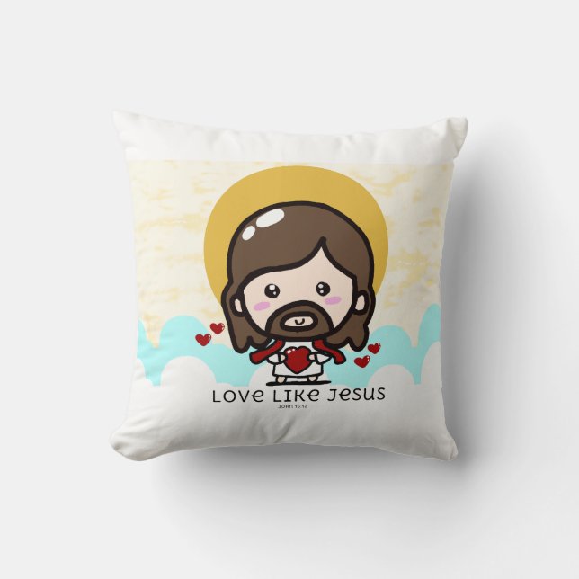 Almofada Ame como Jesus (Frente)