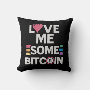 Almofada "Ame-me Um Pouco De Bitmoney"
